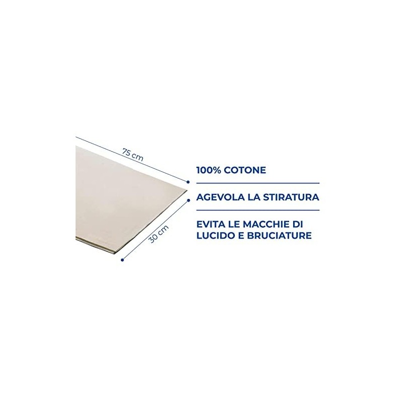 Parodi&Parodi Iron antilucido Cloth, Cotton, Beige, 14 x 24 x
