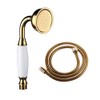 Skybath Shower Head Traditional Victorian Style Golden Handheld Shower Sprayer
