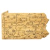 Totally Bamboo Destination Pennsylvania Shaped Cutting Board – Bamboo Charcuterie