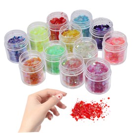 WOONEKY Glow Dark Glitter Sequins for Face Body Nail Art Lightweight Makeup Supplies for Festivals Parties Special Occasions