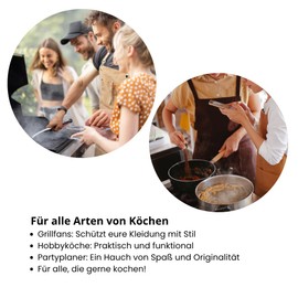 ShopINess Funny Unisex Chick Apron with Humorous Saying Adjustable with 3 Pockets for BBQ Parties Celebrations with Friends Black, What happens in the kitchen stays in the kitchen, One size fits all