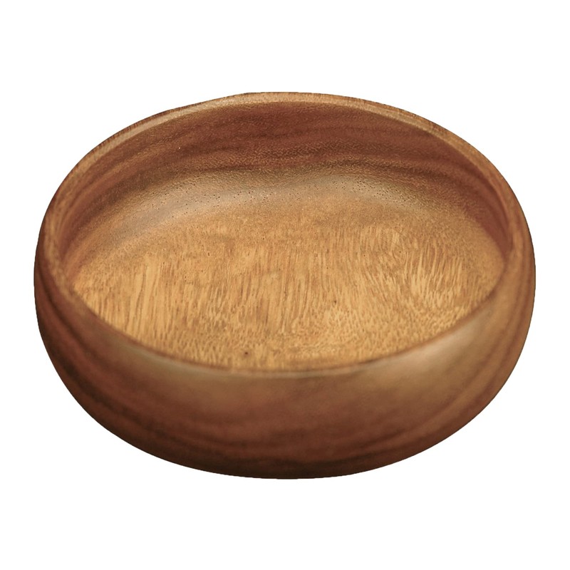Pacific Merchants Trading Acaciaware Round Calabash Bowl, 6-Inch by 2-Inch