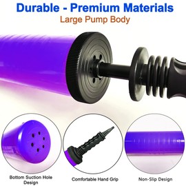 Fenxyo Ballonpumpe manueller Inflator, Ballon-Handpumpe, Gebläsepumpe, geeignet für Partydekoration, Ballons, Ballonbogen-Kit, Ballongirlande, Folie und Konfetti-Ballon