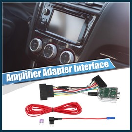 TUCKBOLD Add an Amp Amplifier Adapter Interface to Radio System with Red Wire Automotive Parts