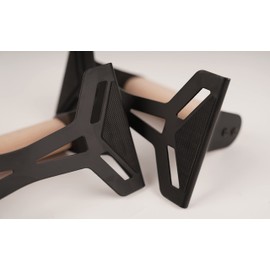 Wood Push up Bars with Ergonomical Handle. Portable