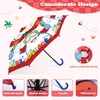 decalsweet Kids Umbrella Children Folding Umbrellas Easy Push/Pull for Toddler,8