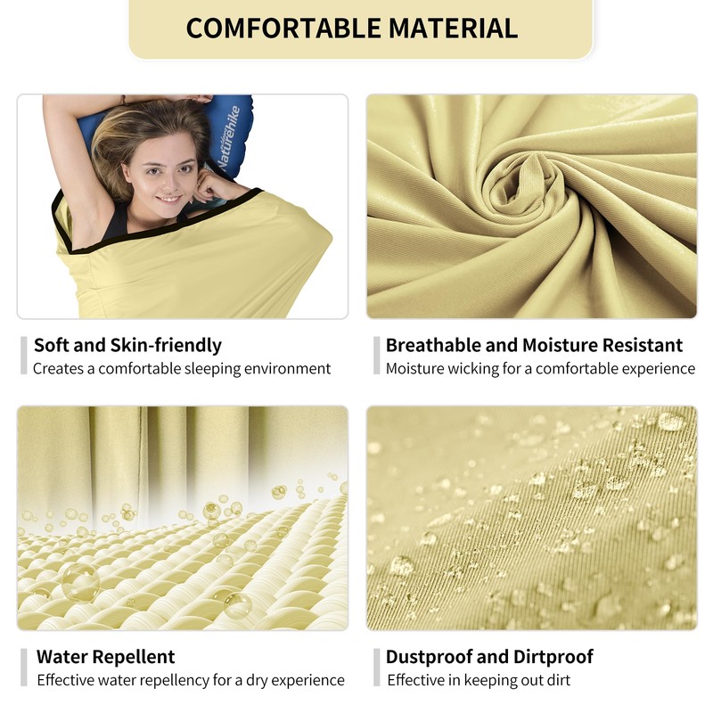 Naturehike Hut Sleeping Bag, High Elasticity, Thin and Small Packaging