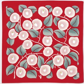 Musumi Furoshiki Chief, Yumeji Takehisa, Tsubaki, 18.9 inches (48 cm), Cotton