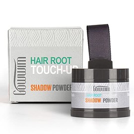 gowwim Root Touch Up,Hair Powder Instantly Fill in Hair Loss and Receding Hairline Shadow Powder Eyebrow Powder,Root Concealer for Hair & Beard,0.14oz,4g.