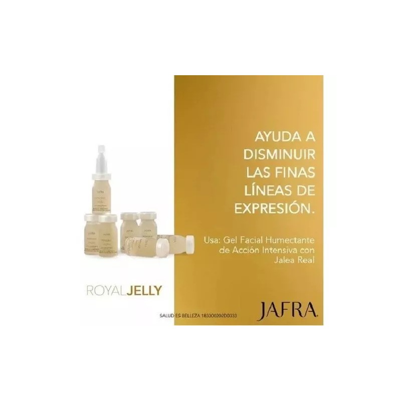 Jafra Ampolletas Con Jalea Real Gel Facial Humectante Set 7