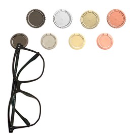 Nexolia 8 Pack Sunglasses Organizer, Stickable Wall Mounted Sunglass Organizer, Lace and Oval Shaped Wall Mounted Sunglass Holder, Apply to Home or Travel for Sunglasses Storage （Four Colors）
