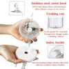 White 3 CUP Electric mini garlic crusher, USB rechargeable portable