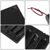 5pcs 4 AA Battery Holder with Cover and Switch, 4X