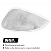 White Left Driver Side Mirror Cover Cap Housing Replacement for
