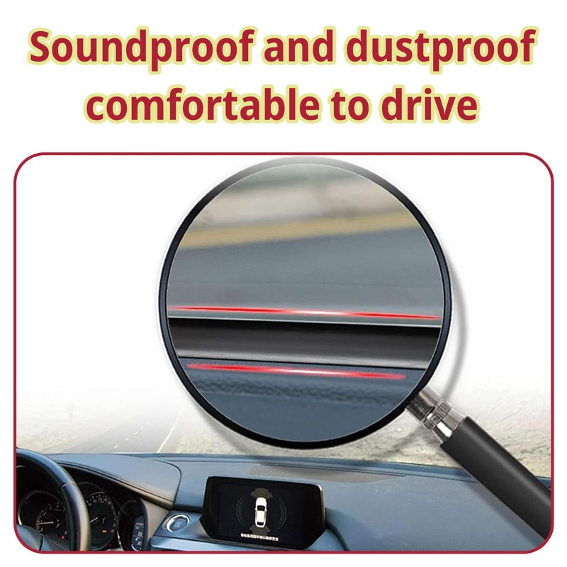 DACIRTY Dashboard Edge Trim Seal, 6.56Ft High Elastic Flexible Rubber