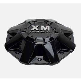 XM Xtreme Mudders 320L203 XM Xtreme Mudder Black & Chrome Wheel Center Cap with screws