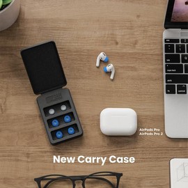 Foam Masters Ultra-Premium Memory Foam Ear Tips for AirPods Pro 1st & 2nd Gen | 3 Pairs | Black Magic Version 6.0 | Comfortable | Secure | Better Noise Cancellation | Replacement Buds