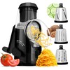 Brentwood KA-5060BK Rotary Cheese, Vegetable, Nut Grater, Shredder, and Slicer,