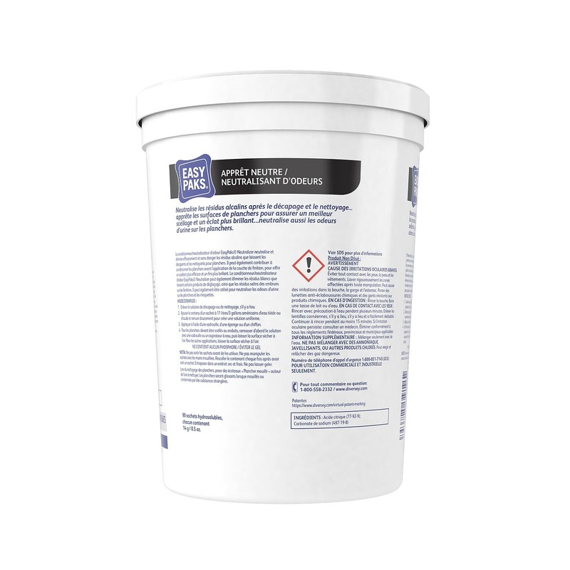 Diversey 990685 Easy Paks Neutralizer Conditioner/Odor Counteractant, Removes Urine Odors