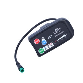 ZAWELIYO KT-LED880 E-Bike Meter with Display, Simple Design, Easy Installation, Small and Lightweight, Compatible with 36 V 48 V Power, Panel Screen Data Display, Only