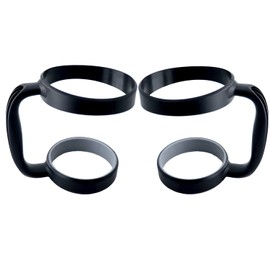 2 Pcs Black 30 Oz Tumbler Handle, Tumbler Holder Compatible with OZARK TRAIL, YETI, RTIC, Travel Mug, SIC, Rambler