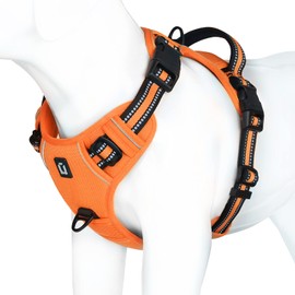 No-Pull Dog Harness for Small, Large and Medium Dogs - Soft, Breathable, Adjustable, Reflective with Padded Handle - Anti-Pull Chest Harness