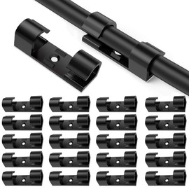 Sucodver Cable Clips Car Cable Holder Cord Clips Car Cord Hook Wall Strong Paste Wire Fixing Double Sided Small Removable Organization Cord Management Cable Fixer Pack of 20 (Black)