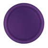 Deep Purple Round Dessert Plates - 7" (Pack Of 8)