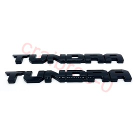 TOYOTA Gloss Black out Door Overlay  Emblem Badge For 2014 -24 Tundra Limited SR5 4x4
