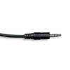 Cablelera 3.5mm Stereo M/1', 28AWG Audio Cable, Black (ZCUUFEMM-01)