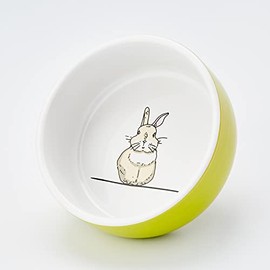 Nobby Rabbit Ceramic Bowl Diameter 11 cm x 4.5 cm Green/White