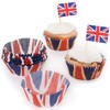 Baker Ross PJ149 Union Jack Cupcake Cases - Pack of