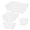 iplusmile 7pcs Desk Drawer Organizer Plastic Storage Bins Versatile Organizer
