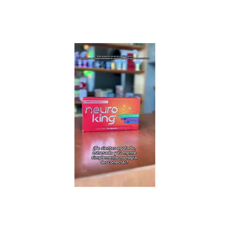 Neuro King Cápsulas Glicinato Magnesio Unidades 20g