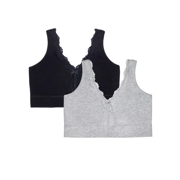 Fruit of the Loom Women's Full Coverage Wireless Cotton Bralette,