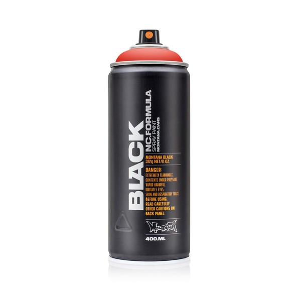Montana Cans Montana BLACK 400ml Color, Power Red Spray Paint