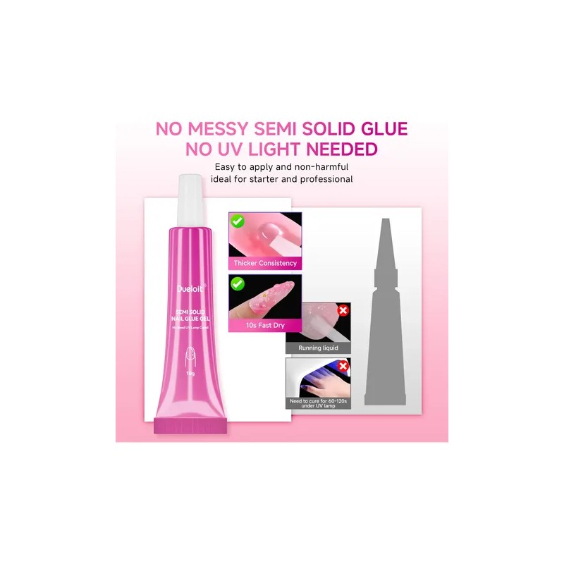 Sólido Pegamento De Gel Para Uñas 10g Gel De Extensión