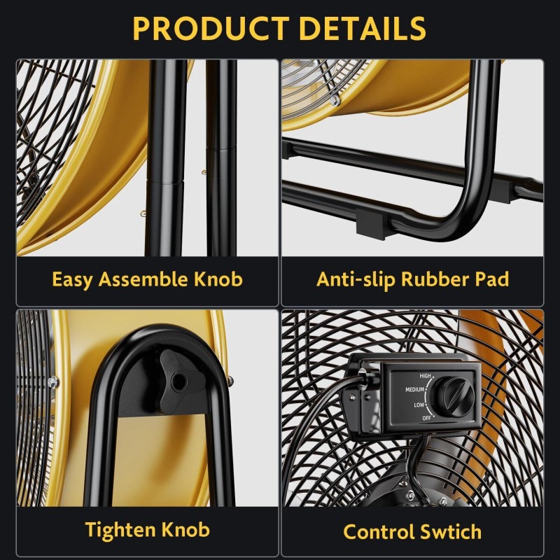 Simple Deluxe Drum Fan 20“/24"/30”/36 - 20 Inch