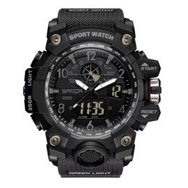 findtime Military Watch Men's Watch Digital Sport Blue Green Black Men's Watch Digital Watch Chronograph Men's 5 ATM Waterproof Military Watch Tactical Outdoor Stopwatch Alarm Clock Sports Watch Men