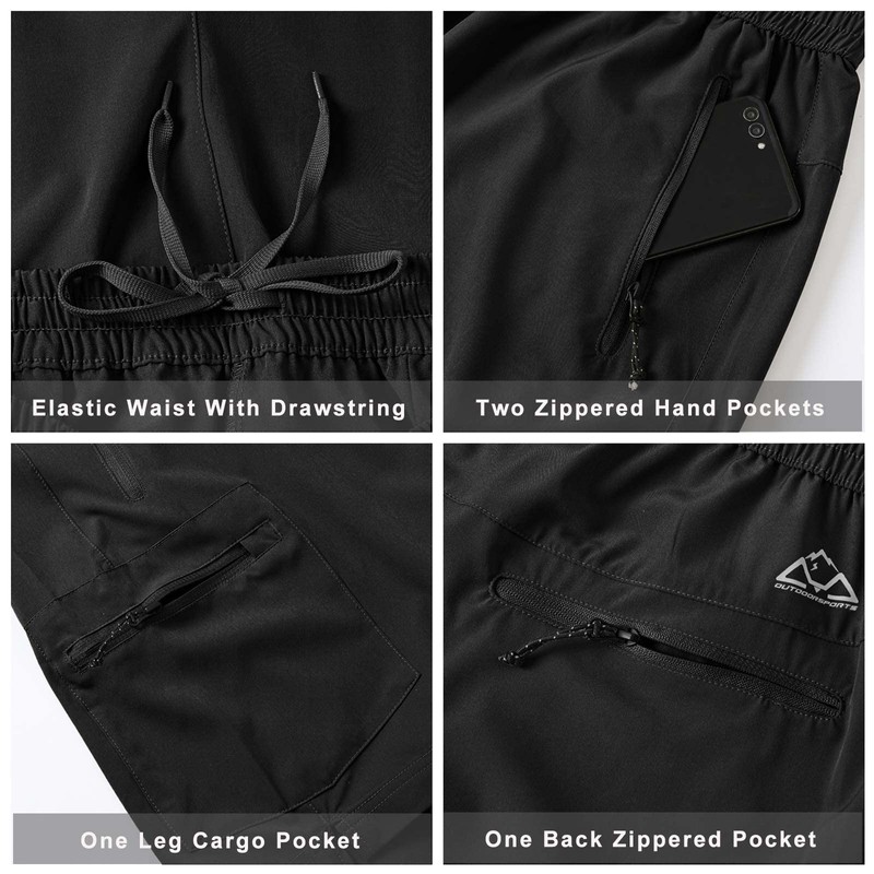 JHMORP Men's Outdoor Hiking Shorts Lightweight Quick Dry Fit Work