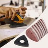 Pack of 101 Delta Sandpaper Triangular Sanders, Velcro Sanding Pads