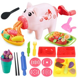 Kitchen Creations Noodle Party Color Dough Toys & Ultimate Swirl Ice Cream Maker Play Food Sets for Kids 3 Years and Up