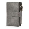 GOIACII Women's Vintage Leather Wallet, RFID Blocking Large and Long
