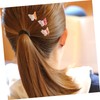 WOONEKY 50pcs Girls Hair Accessories Purple Butterfly Hair Clips Small