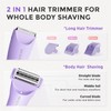 KRADAA Bikini Trimmer for Women Pubic Hair: Painless Eletctric Razors