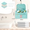 COSHAYSOO Initial Girls Hanging Travel Toiletry Bag Traveling Size Skincare