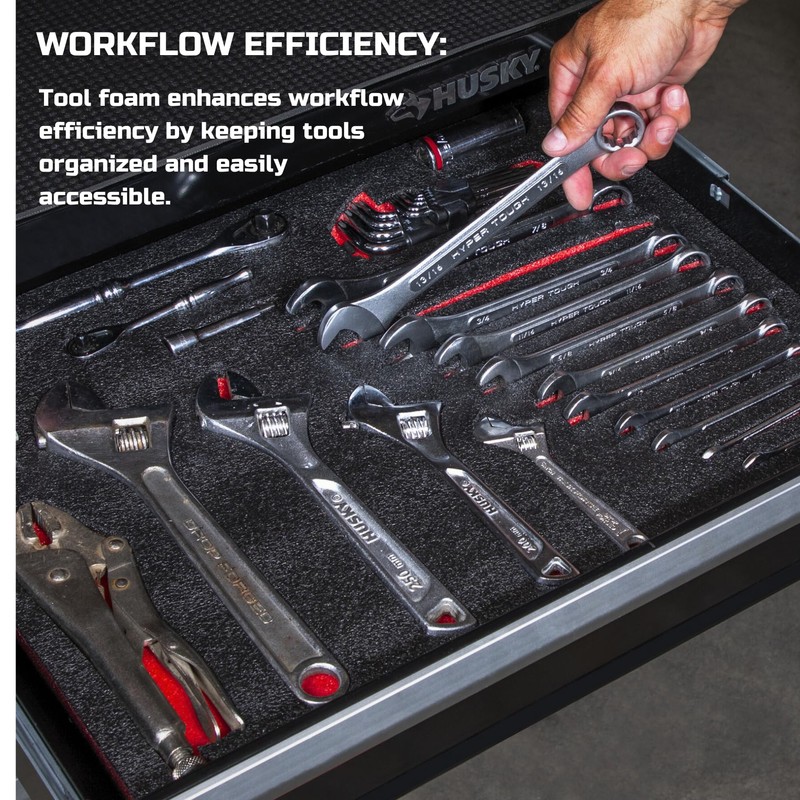 ONREVA Tool Box Foam 3Pack 48x24x1 inch, Foam Inserts for