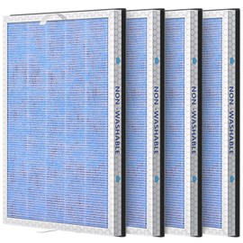 4 PACK MSA3/MSA3S True HEPA Replacement Filter Compatible with Membrane Solutions MSA3 and MSA3S Device, 3-Stage H13 True HEPA Filter, 4 Pack