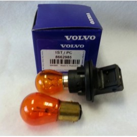 WD Express GENUINE VOLVO ORIGINAL FRONT TURN SIGNAL BULB AND SOCKET W/ SPARE BULB 8662985