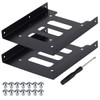 SSD Mounting Bracket 2Pack, 2.5'' SSD HDD to 3.5" Metal